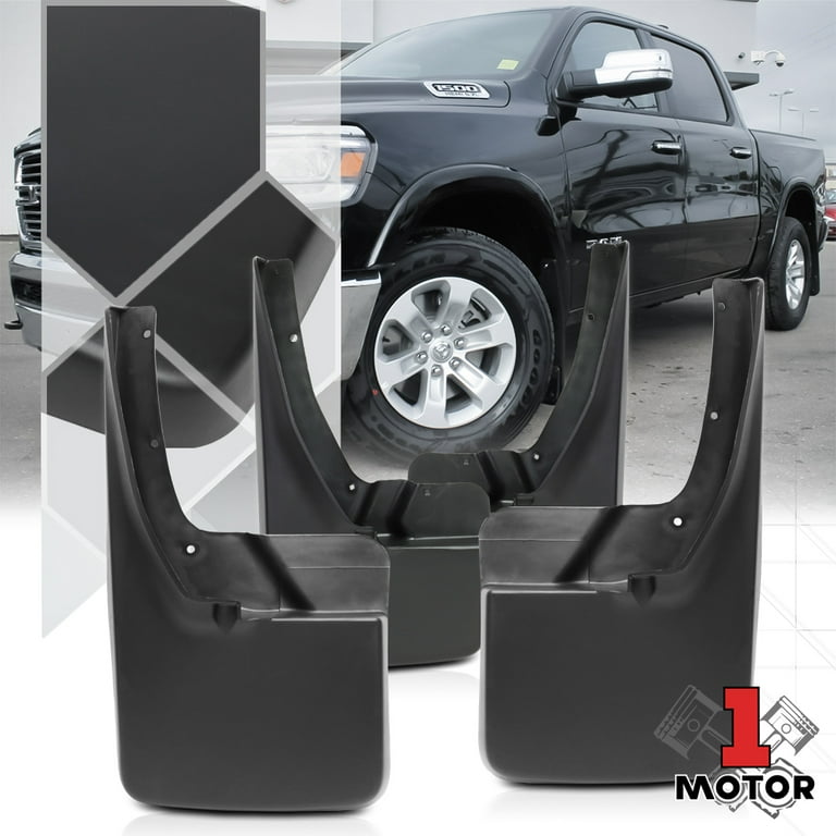 Set of 4 Matte Black ABS Wheel Mud Flaps Splash Guards for 09 18