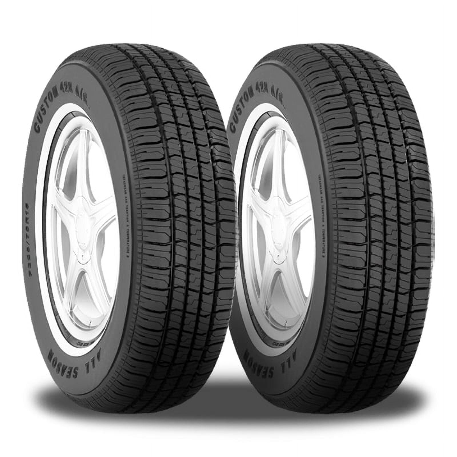 Set of 4 New Custom 428 A/S P205/75R14 95S WSW All Season Performance ...