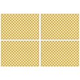 thumbnail image 1 of Set of 4 Non Slip Checkered Placemats Machine Washable Durable Linen Table Mats Heat Resistant Wrinkle Free Grip Plaid Place Mats for Dining Table Kitchen, 1 of 6