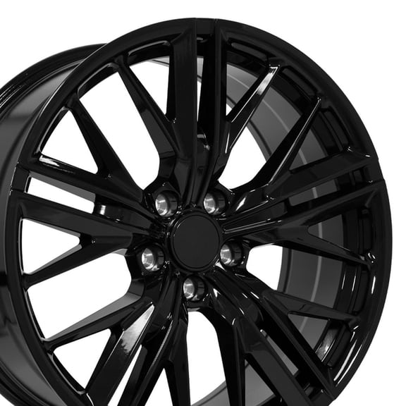 Set(4) OE Wheels CV25 20x8.5 Gloss Black Rims 5X120 +25ET