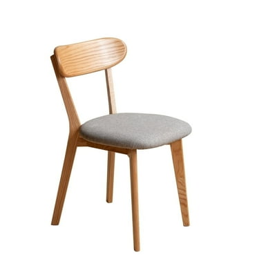 1 sheet Dining Chair Wooden Fas Grade Oak Natural Wood Made In North America 100% Dirt-Free Wood Chair Solid Chair Table Chair Wooden Living Room Chair Simple And Natural 47.5 * 55.5 * 78cm
