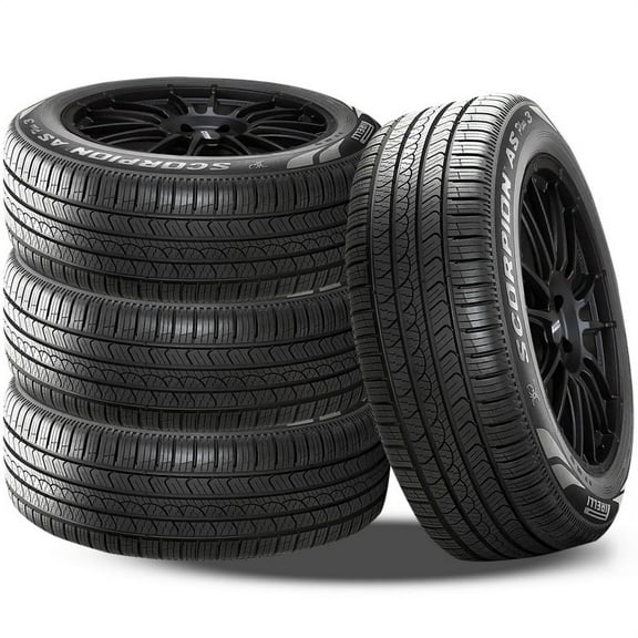 Set of 4 Pirelli Scorpion All Season Plus III 235/55R20 102V 70000 Mile Warranty Tires P3919900 / 235/55/20 / 2355520 Fits: 2021-23 Toyota Highlander XSE, 2016-22 Lexus RX350 F Sport