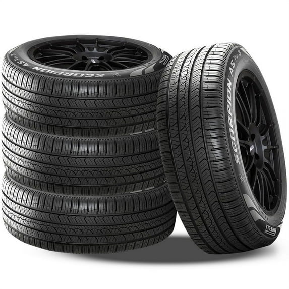 Set of 4 Pirelli Scorpion All Season Plus III 235/65R18 106V 70000 Mile Warranty Tires P3918300 / 235/65/18 / 2356518 Fits: 2022-23 Toyota Highlander Hybrid Bronze Edition, 2021 Toyota Highlander XSE