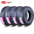 thumbnail image 1 of Set 4 Premium FREE COUNTRY Trailer Tire ST215/75R14 8PR Load Range D w/Featured Scuff Guard, 1 of 8