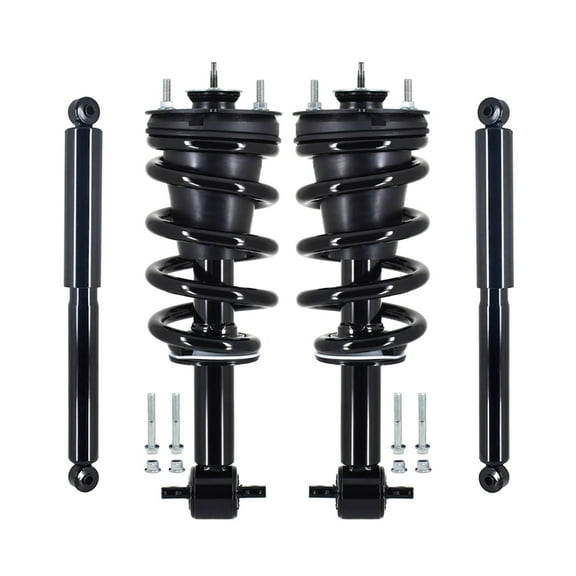Set 4 Quick Complete Strut Shock For 2014 - 2018 Chevrolet Silverado 1500 4WD