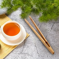 Set Of 4 Reusable Bamboo Toast Tongs - Wooden Toaster Tongs For Cooking & Holding - 8 Inch Long - Ideal Kitchen Utensil For Cheese Bacon Muffin Fruits Bread - Ultra Grip - Eco-friendly