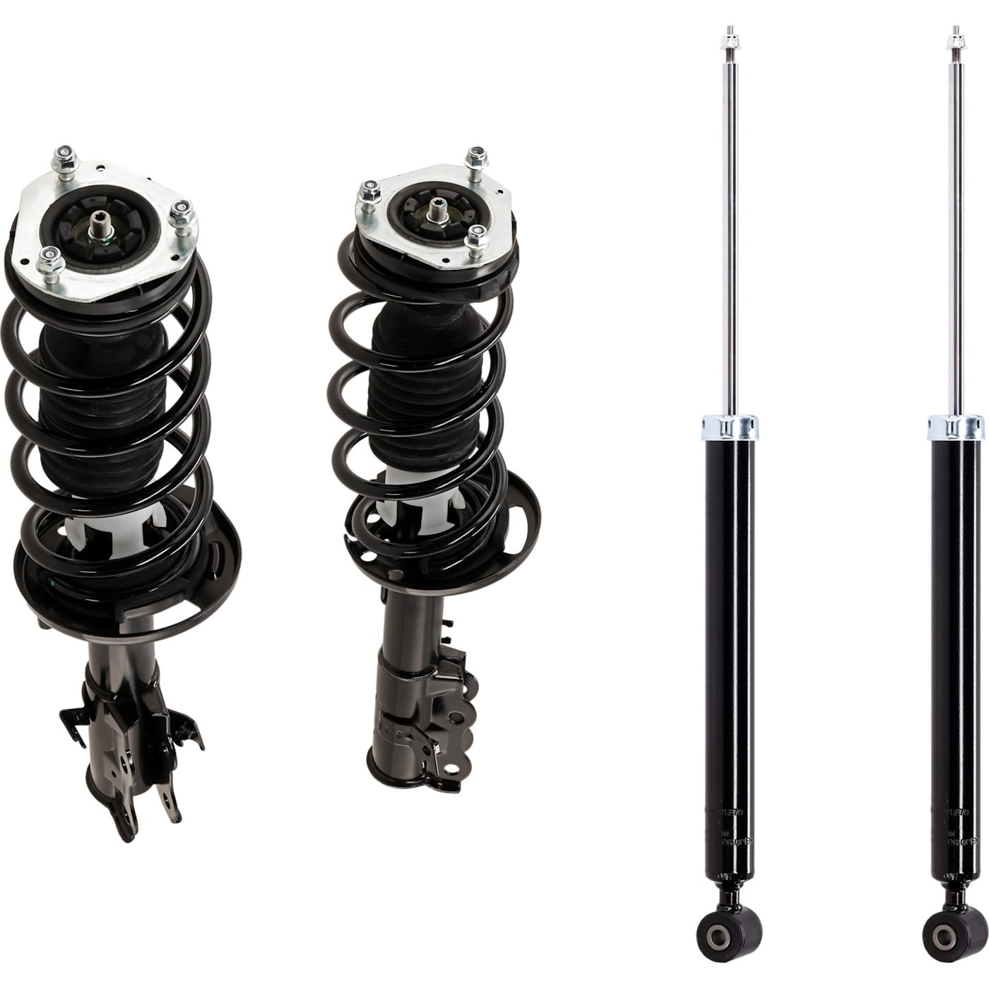 Set of 4 Shock and y Loaded Strut Front & Rear Driver Pasr Side - Boost ...