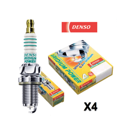 Set 4 Spark Plugs Iridium Power DENSO IKH16 High Performance & Response MPN #5343
