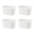 thumbnail image 1 of Set Of 4 TROFAST Children Storage Box White 16 ½x11 ¾x9 Stackable Plastic Bins Open Storage Boxes Medium (4x) Compatible With Trofast Frames and Lids, Made of Polypropelene, 1 of 2
