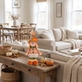 thumbnail image 1 of Set of 4 Thanksgiving Fabric Gnome and Scarecrow Dolls with Sunflower Hats and Weighted Standing Base, Festive Tabletop Decoration for Mantel, Shelf, and Holiday Party., 1 of 6