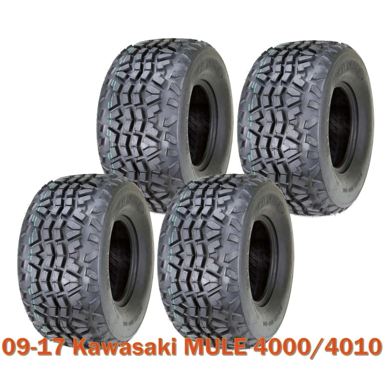 Kawasaki MULE 4000/4010 ATV Tires Set, Size 23x11-10, Front & Rear