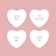 thumbnail image 1 of Set of 4 Valentines Day Vinyl Wall Art Decal - Assorted Heart Candies - 10" x 11" Each - Valentine’s Home Living Room Bedroom Fun Indoor Outdoor Apartment Coffee Shop Decor (10" x 11" Each, Black), 1 of 4