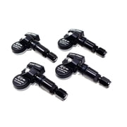 Set of 4 Veritek VPS001 TPMS 433mhz Tire Pressure Sensors for Tesla Model S 2012-2014 Replaces Baolong 1010938-00-B 6004985 w/Black Aluminum Valve Stems Aftermarket Replacement