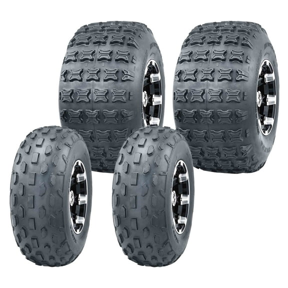 Set 4 WANDA ATV Tires 19X7-8 19x7x8 & 18X9.5-8 18X9.5X8 4PR