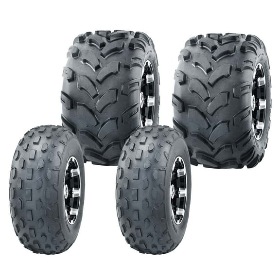 Set 4 WANDA ATV Tires 19X7-8 19x7x8 & 20X9.5-8 20X9.5X8 4PR