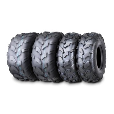 Set Of 4 WANDA ATV Tires: 19x7-8 (Front) & 18x9.5-8 (Rear) 4PR