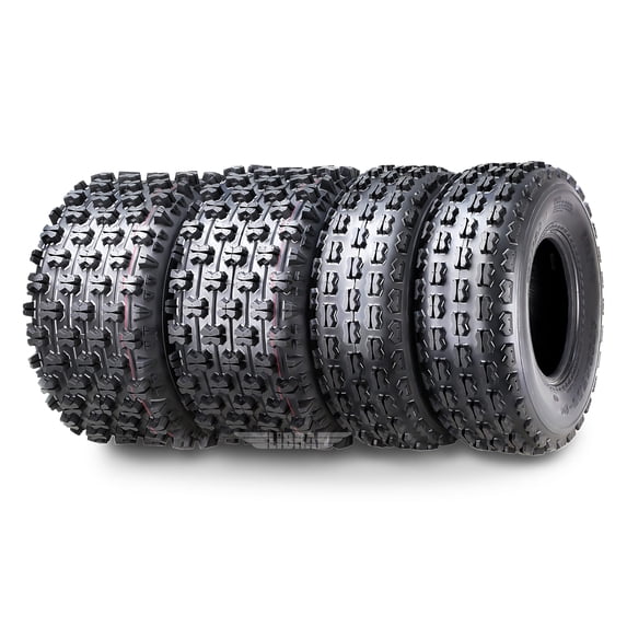 Set 4 Wanda Sport ATV tires 22x7-10 & 20x10-9 Yamaha Raptor 700 700R GNCC Race