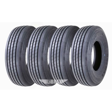 Set Of 2 Gremax All Steel Trailer Tires - 225/75R15 14PR 124/121M Heavy Duty