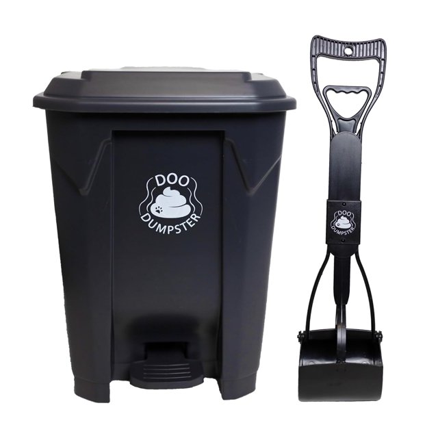 Set 5.2 GALLONS, The Biggest Outdoor Dog Poop Can on The Market