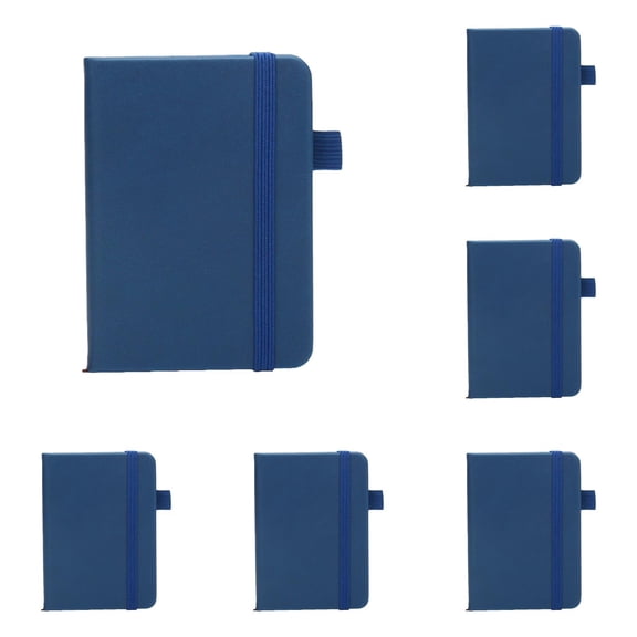 Set of 5 A7 Waiting Room Savior Notebooks with Pen Loops, PU Leather Journals for Productive Idle Moments – Great for Doctor Visits, Commutes, and Coffee Breaks, 5-Pack, By Harlik