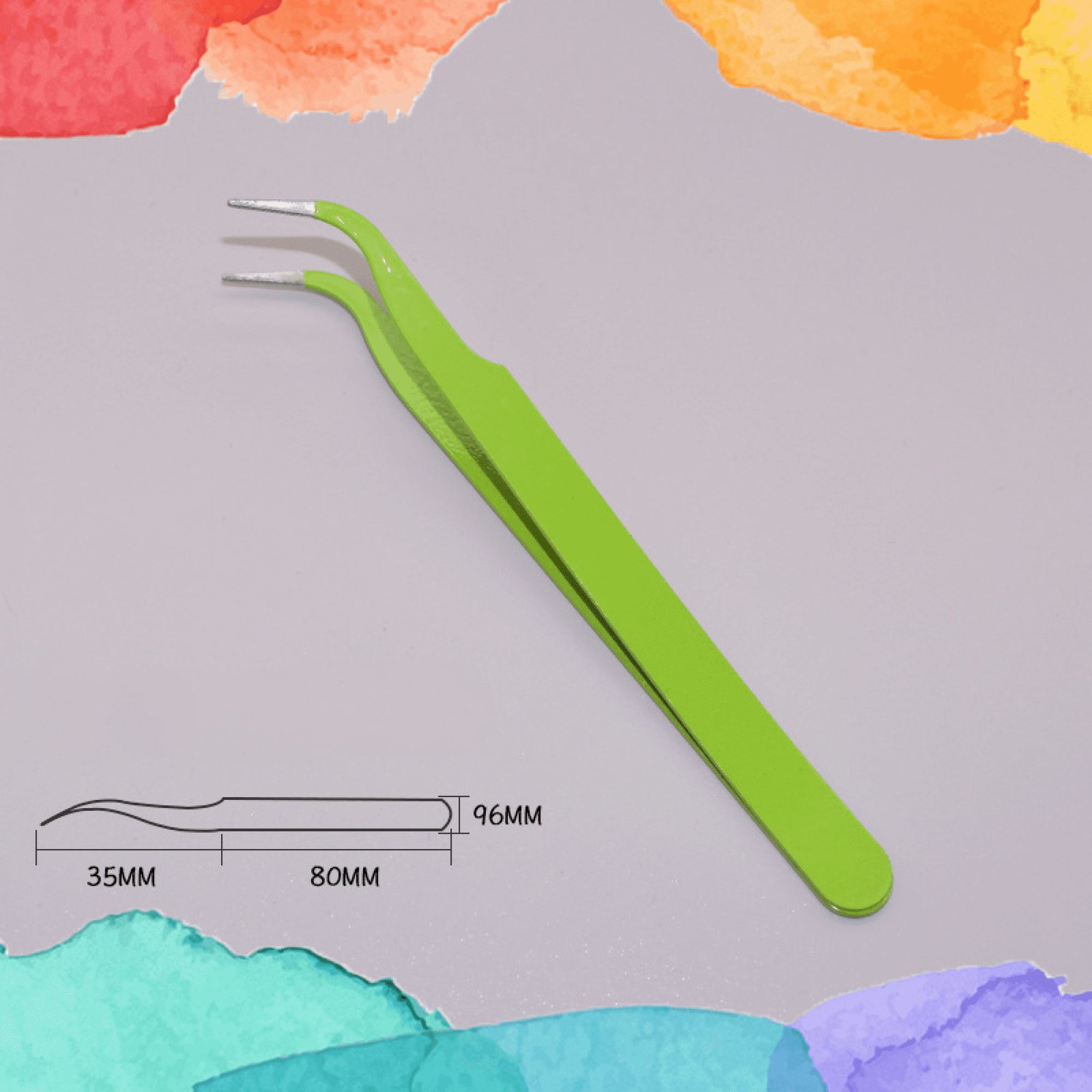 Set of 5 Tweezers for Ingrown Hair by AVEKI Best Stainless Steel