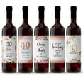 thumbnail image 1 of Set of 5 Wine Labels, 30th Birthday Gift, Chic Stickers, For Women, 30 and Fabulous, Wine Bottle Label, Gift Ideas, Party Gift, Alternative to birthday card A30BD-5P1, 1 of 13