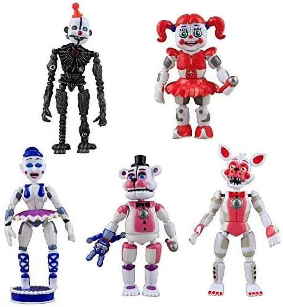 Set of 5 pcs FNAF Action Figures, Inspired by Five Nights at Freddy's  Action Figures Toys Dolls Gifts Cake Toppers, Toys Dolls, Holiday Toy Gifts  for Kids, 6 inches (FNAF 1 Action