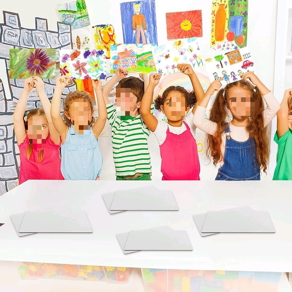 Set of 50 Small White Board Dry Erase Boards Classroom Pack Mini White Boards 9" x6 Double Sided Personal Whiteboards for Students Teachers School Office Supplies Lapboards$$