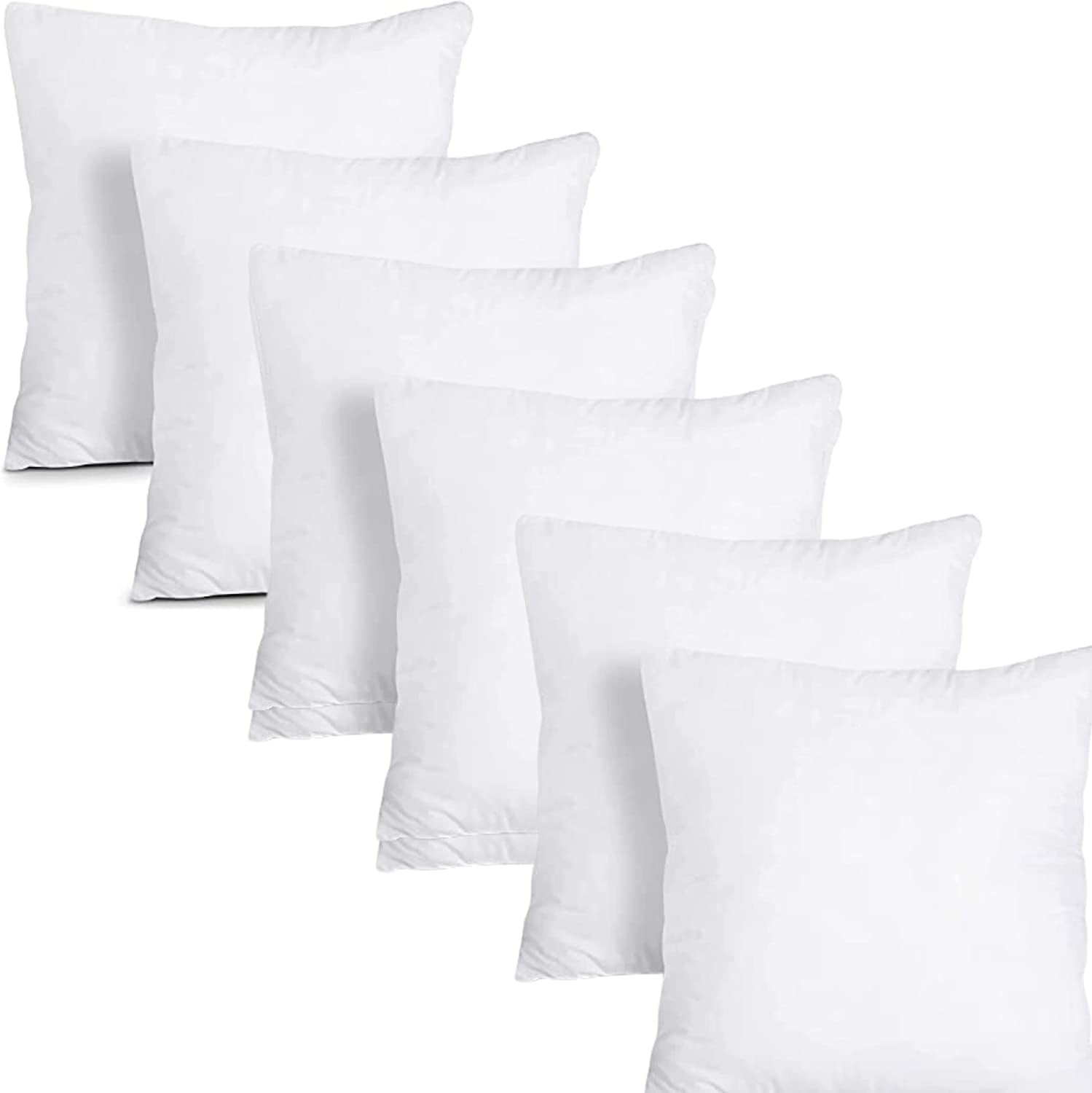 Keeble Outlets Throw Pillow Inserts - White, 18 x 18 inches, Set