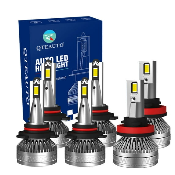 Set of 6 9005/HB3/H10 H8/H9/H11 LED Bulb Daytime Running High Beam Fog Light 140W, Voltage 12V, Color Temperature 6000K, 30,000 hours, Waterproof rate IP68, -15c~105c For 2009-2012 Acura RL
