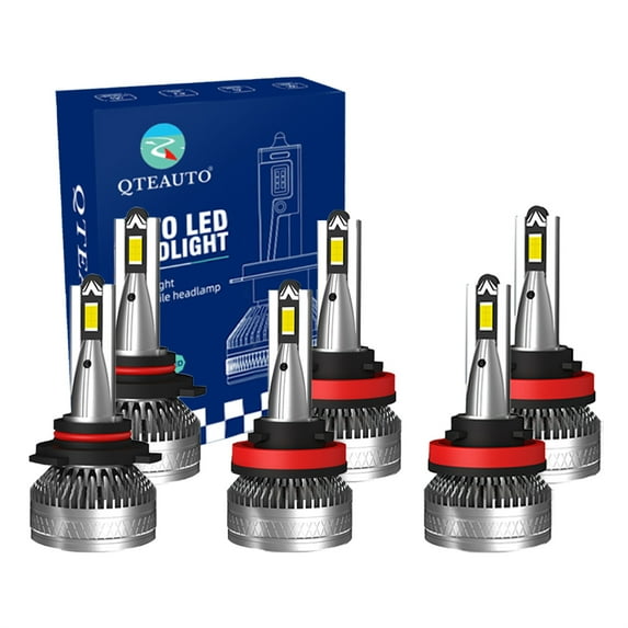 Set of 6 9005/HB3/H10 H8/H9/H11 LED Bulb High Beam Low Beam Fog Light 140W, Voltage 12V, Color Temperature 6000K, Lifespan 30,000 hours IP68 -15c~105c For 2008-2010 Saturn VUE