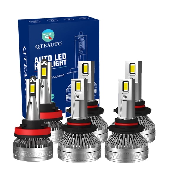 Set 6 9005/HB3/H10 H8/H9/H11 LED Bulb Super Bright Daytime Running High Beam Fog Light 140W, Voltage 12V, 6000K, Lifespan 30,000 hours, Waterproof rate IP68, -15c~105c For 2013-2016 Honda CR-Z