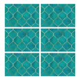 thumbnail image 1 of Set of 6 Abstract Plaid Placemats Machine Washable Durable Linen Table Mats Heat Resistant Wrinkle Free Modern Checkered Place Mats for Dining Table Kitchen Easy to Clean, 1 of 4