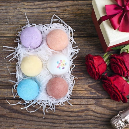 Set 6 Bath Bombs Organic Natural Fizzy Spa Kit Spa Baths Gift Essential Oils