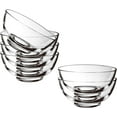 Set of 6 Clear Glass Bowls - 4.5 Inch, 8.6 Oz Capacity - Ideal for