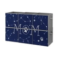 thumbnail image 1 of Set of 6 Collapsible Oxford Fabric Storage Cubes with Handles, Foldable Closet Organizer Bins for Clothes, Toys, Shelves, Home & Kitchen Celestial Map 'MOM' Letters, 1 of 7