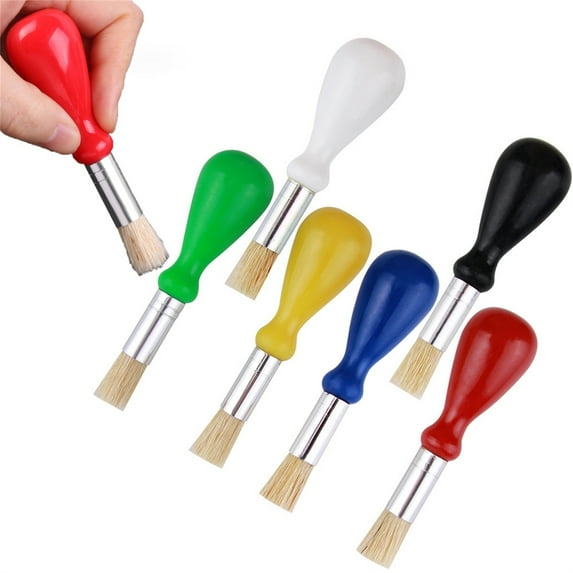 Set of 6 Easy-Grip Paint Brushes for Kids,Bexikou Arts & Crafts Paint Brushes, Paint Brushes for All Types of Paint Mediums, Kids Paint Brushes Washable