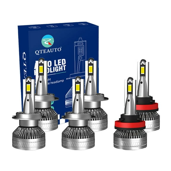 Set of 6 H7 H11/H9/H8 LED Super Bright High Beam Low Beam Fog Light 140W, 12V, Color Temperature 6000K, Lifespan 30,000 hours, Waterproof rate IP68, -15c~105c For 2008-2011 Mercedes-Benz ML550