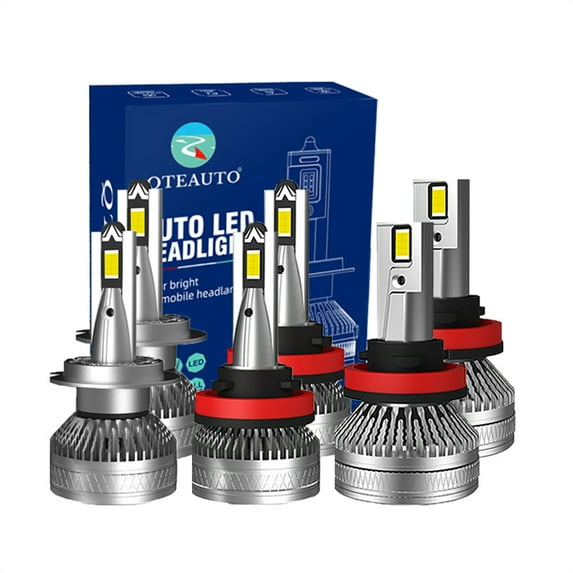 Set of 6 H7 H8/H9/H11 LED Super Bright Fog Light High Beam Low Beam 140W, 12V, 6000K, Lifespan 30,000 hours, Waterproof rate IP68, Operating Temperature -15c~105c For 2011-2013 Volvo C70