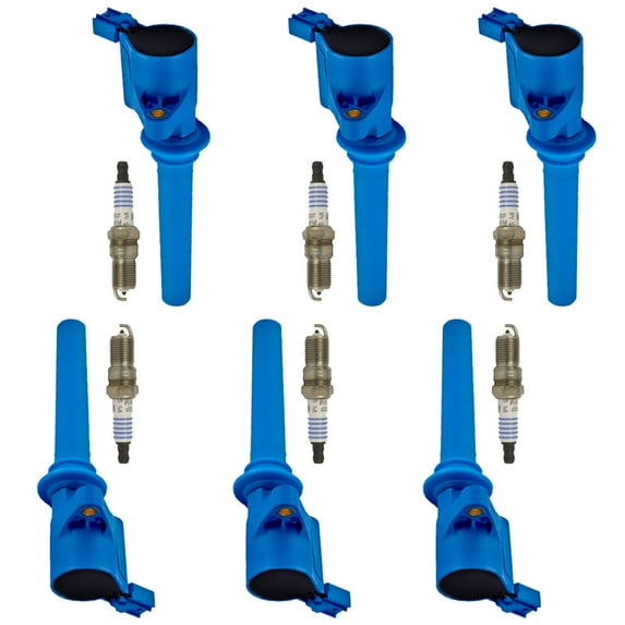 Set of 6 High Performance ISA Ignition Coils and Motorcraft Platinum Spark Plugs Compatible with 01-04 Ford Escape 3.0L V6 Replacement for FD502 Fits select: 2004-2005 FORD TAURUS SE
