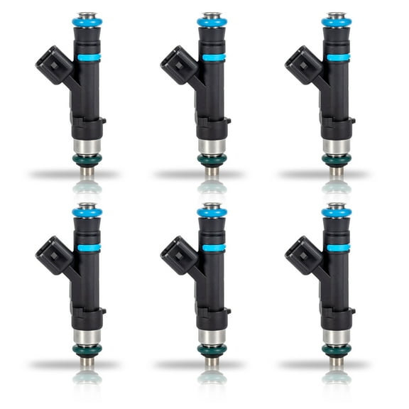 Set of 6 ISA Fuel Injectors for 2004-2010 Dodge Dakota 2004-2009 Dodge Durango 2004-2010 Dodge Ram 1500 2004-2012 Jeep Liberty 2006-2009 Mitsubishi Raider V6 3.7L Replacement For FJ474