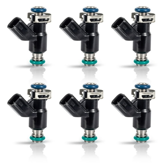 Set of 6 ISA Fuel Injectors for 2009-2010 Buick Lucerne 2006-2010 Chevrolet Impala 2007-2010 Chevrolet Malibu 2006-2009 Pontiac Montana 2008-2009 Saturn Vue V6 3.9L Replacement For 12592648
