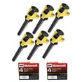 thumbnail image 1 of Set of 6 ISA Heavy Duty Ignition Coils and 6 and Spark Plug Compatible with 2001 2002 2003 2008 Ford Escape XLT Sport Utility 4-Door 3.0L V6 Replacement for DG513 FD502, 1 of 5
