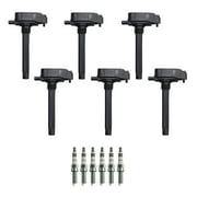 Set of 6 ISA Ignition Coil and NGK Spark Plug Compatible with 2016-2018 Jeep Grand Cherokee 3.6L V6 2019 Ram 1500 3.6L V6 2017-2018 Chrysler Pacifica 3.6L V6 Replacement for UF807