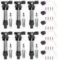 thumbnail image 1 of Set of 6 ISA Ignition Coil & 6 Spark Plug & 6 Ignition Coil Connector Compatible with Chevrolet Cadillac 2005-2020 Equinox Impala CTS XTS l4 2.4L V6 3.6L 3.0L Replacement For UF569, 1 of 5