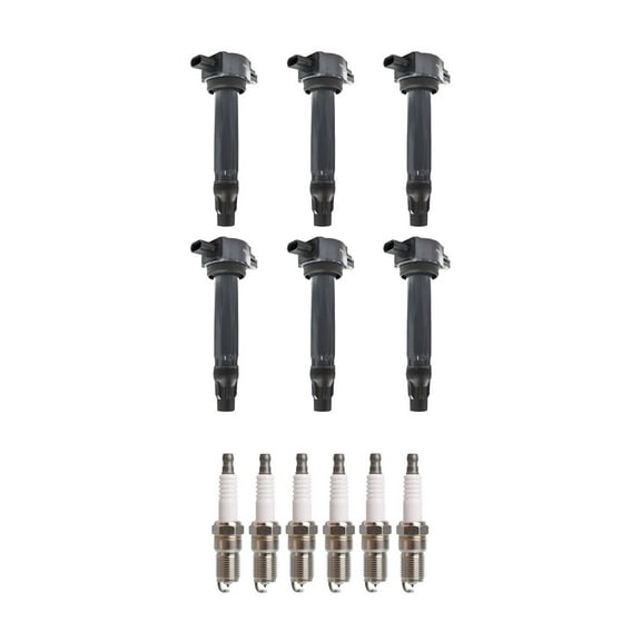Set of 6 ISA Ignition Coils + 6 Spark Plugs Compatible with 2010 Toyota 4Runner Trail Sport Utility 4-Door 4.0L 3956CC 241Cu. In. V6 Replacement for UF495