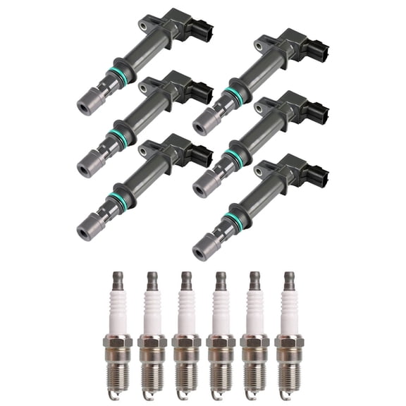 Set of 6 ISA Ignition Coils and 6 Spark Plugs Compatible with Dodge Ram 1500 2002-2008 ST Standard Cab Pickup 2-Door 3.7L 226Cu. In. V6  Replacement for UF270