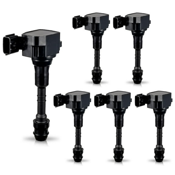 Set of 6 ISA Ignition Coils Compatible with 2005-2019 Nissan Frontier 4.0L V6 Replacement for 33400-82Z10 UF349
