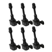 Set of 6 ISA Ignition Coils Compatible with 2002-2017 Nissan Frontier NV1500 NV2500 NV3500 Pathfinder Quest Xterra & Infiniti I35 QX4 3.5L V6 Replacement for 33400-82Z10 UF349