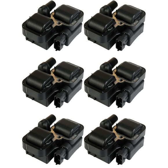 Set of 6 ISA Ignition Coils Compatible with 2006-2010 Mercedes Benz B200 2004-2008 Chrysler Crossfire 1998-2006 Mercedes Benz CL500 Replacement for UF359